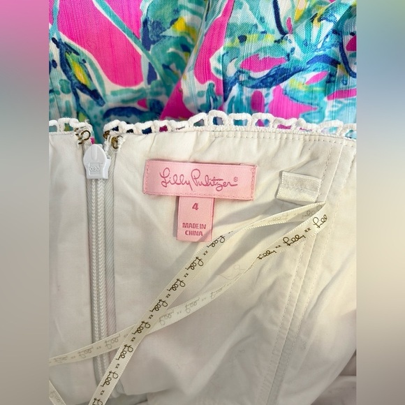 Lilly Pulitzer Brynn Dress Lobsters in Love , sz 4 - Picture 10 of 10